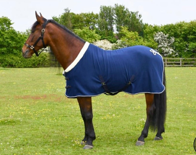 Rhinegold Show Fleece With Fur Collar - Navy - Jacks Pet and Country
