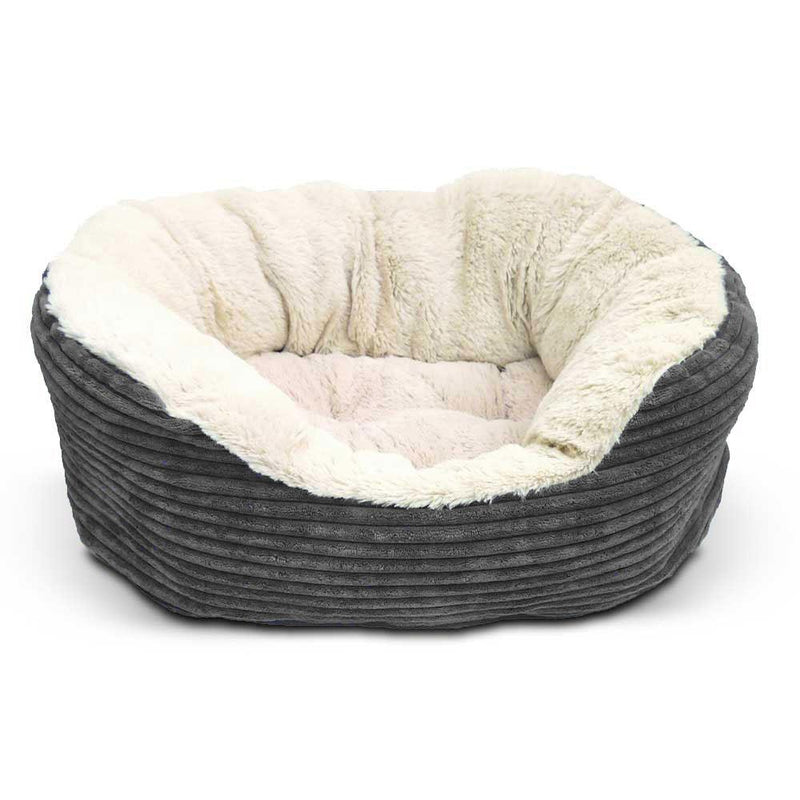 Rosewood 40 Winks Grey Cord Dog Bed - Jacks Pet and Country
