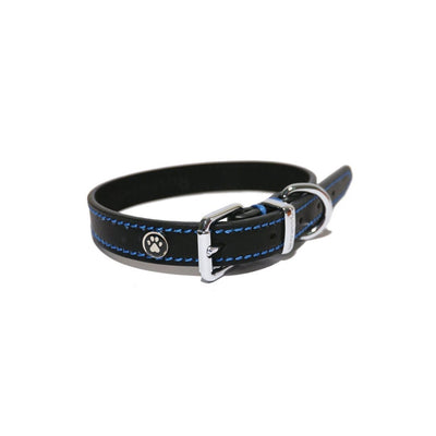 Rosewood Lux Leather Black Dog Collar - Jacks Pet and Country