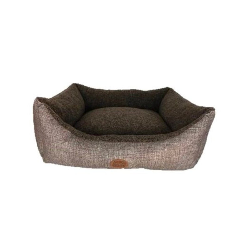 Snug & Cosy Steel Brown Rectangle Dog Bed - Jacks Pet and Country