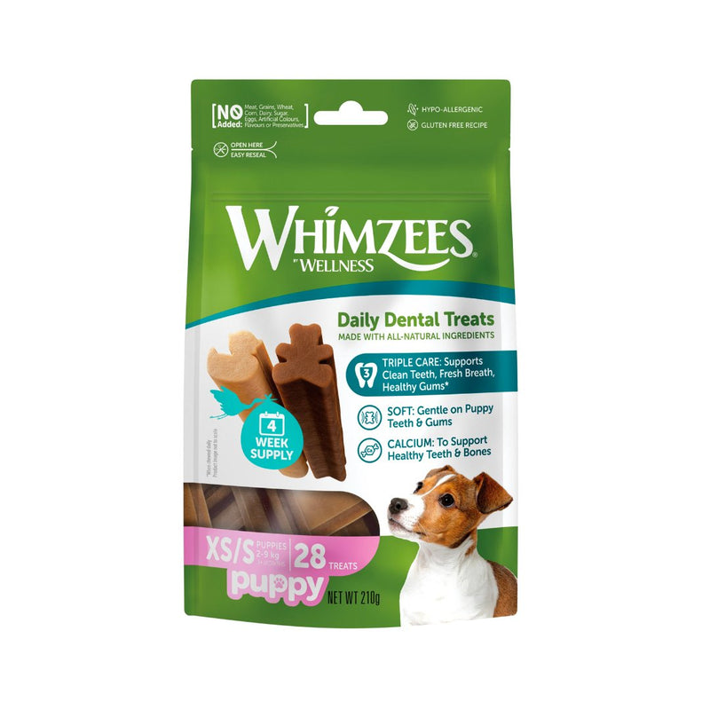 Whimzees Puppy Daily Dental Treat XS/S 28 Sticks - Jacks Pet and Country
