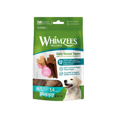 Whimzees Puppy Daily Dental Treats 14 pack - Jacks Pet and Country